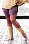 Harmony legging in Thistle, Blossom & Flax