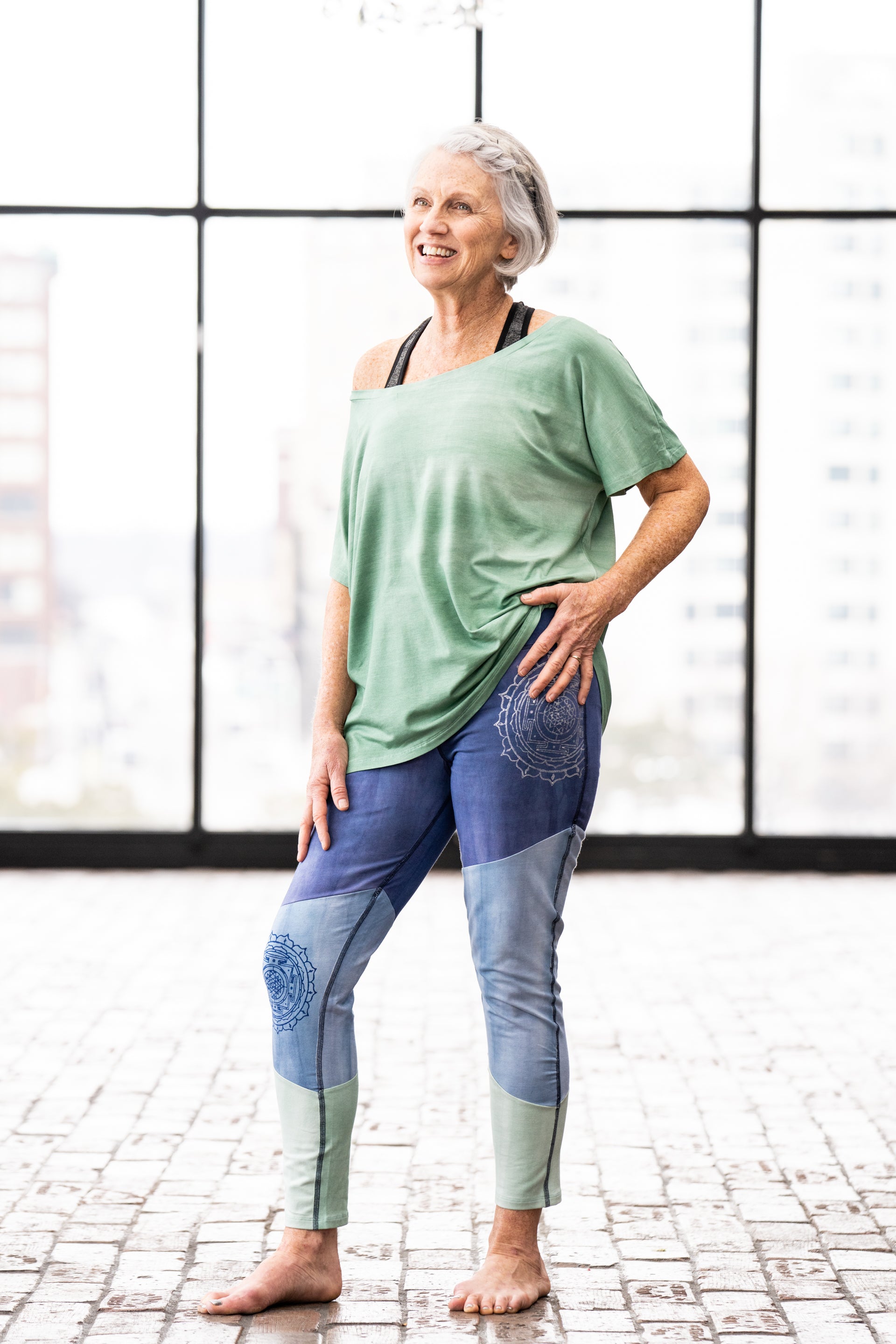 Meditation Tee in Sage