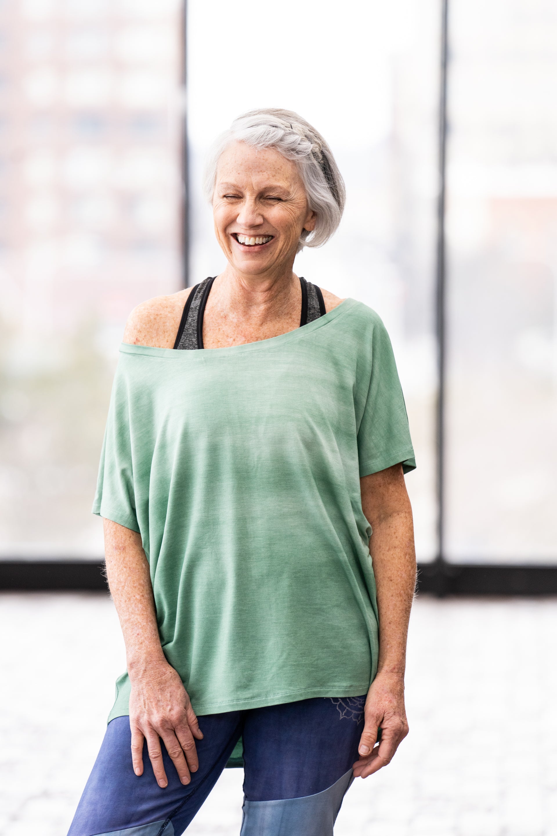 Meditation Tee in Sage