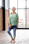 Harmony legging in Indigo, Breeze & Sage