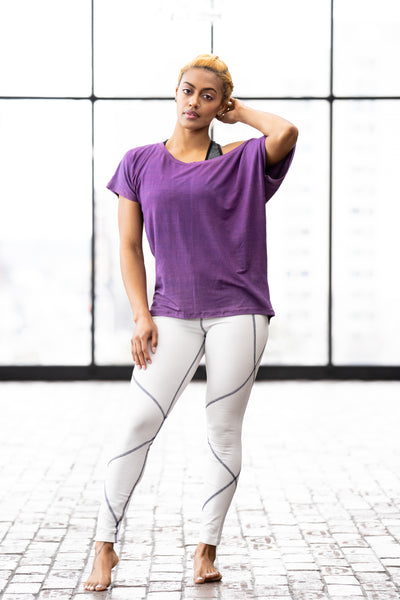 Meditation Tee in Thistle