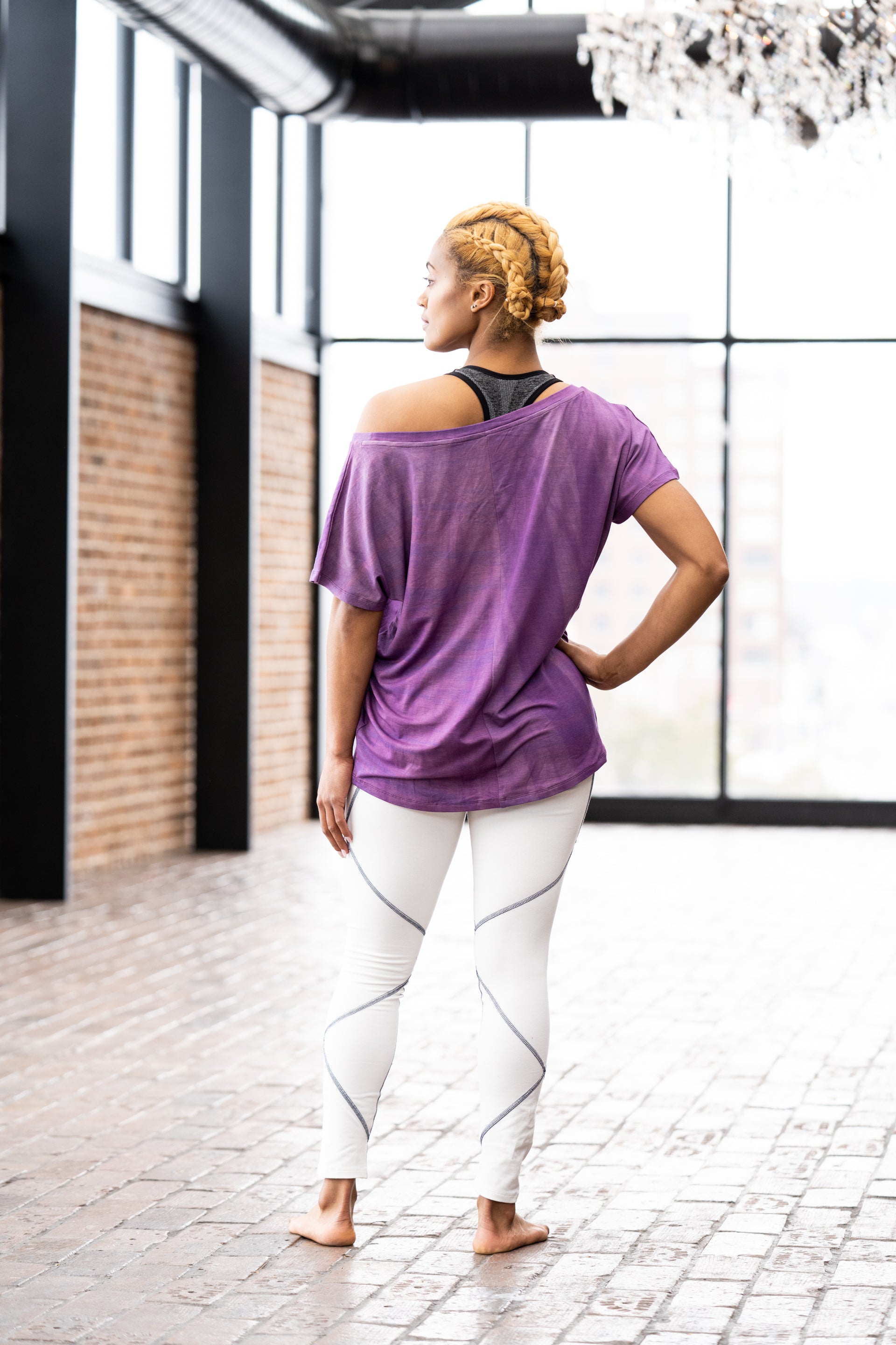 Meditation Tee in Thistle