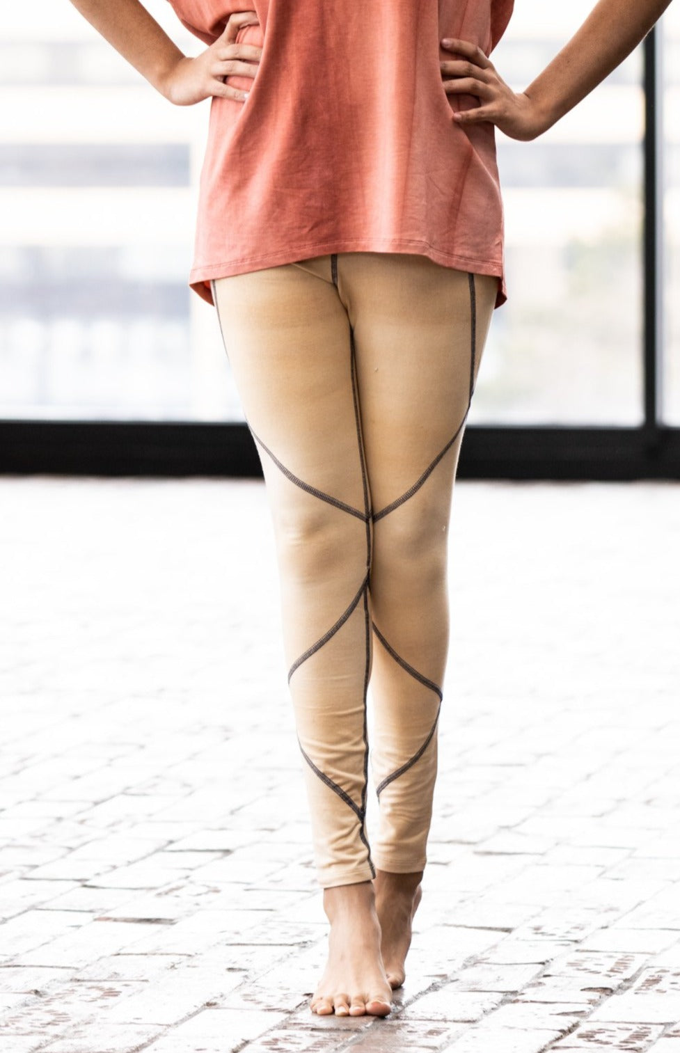 Inscape legging in Flax