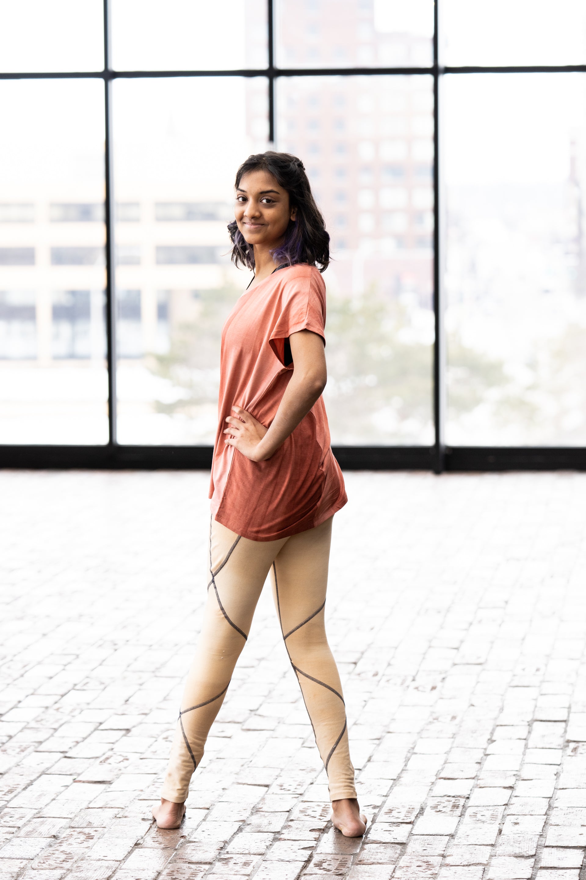 Inscape legging in Flax