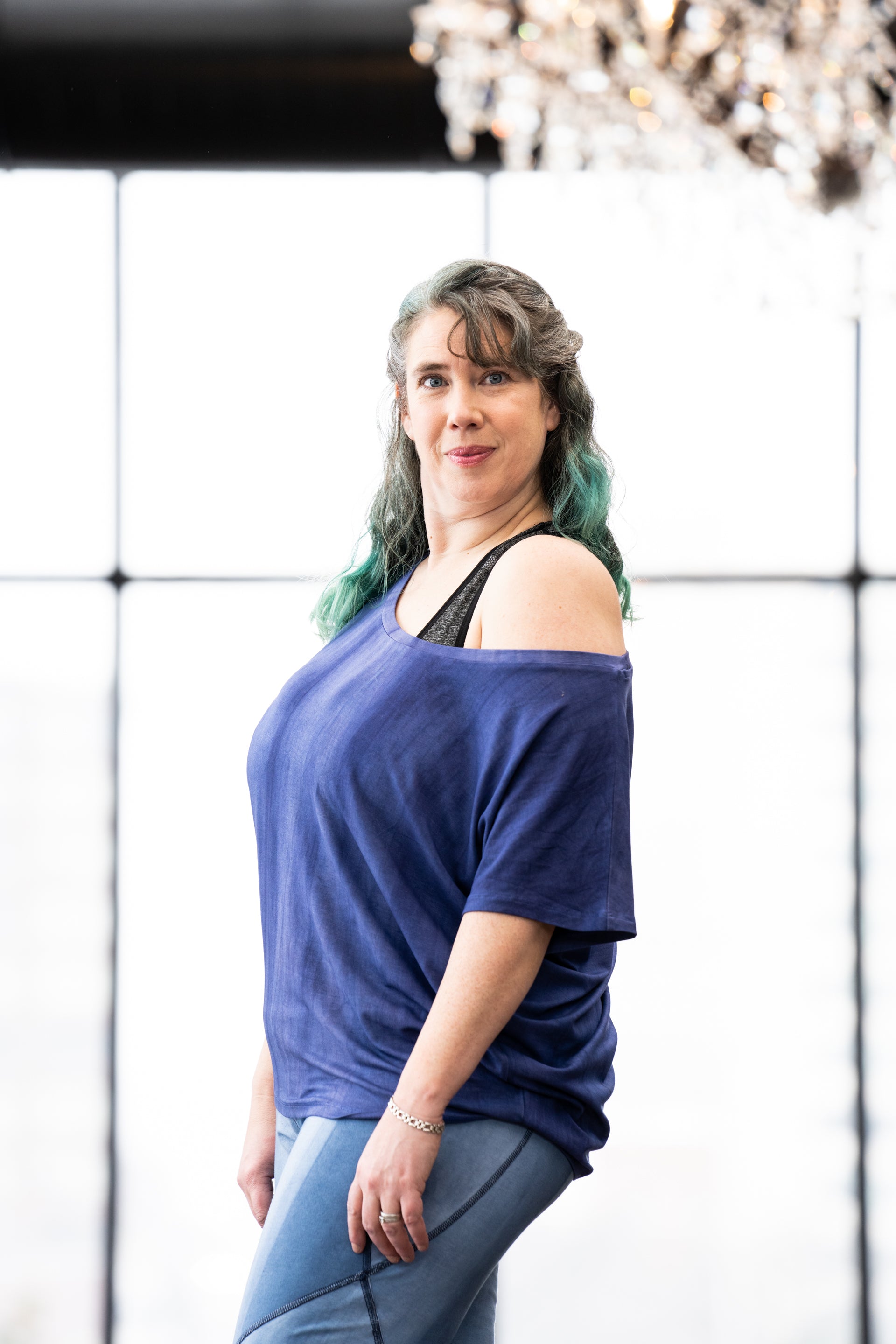 Meditation Tee in Indigo