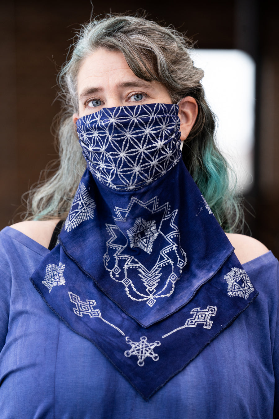 Mystique Mask in Indigo