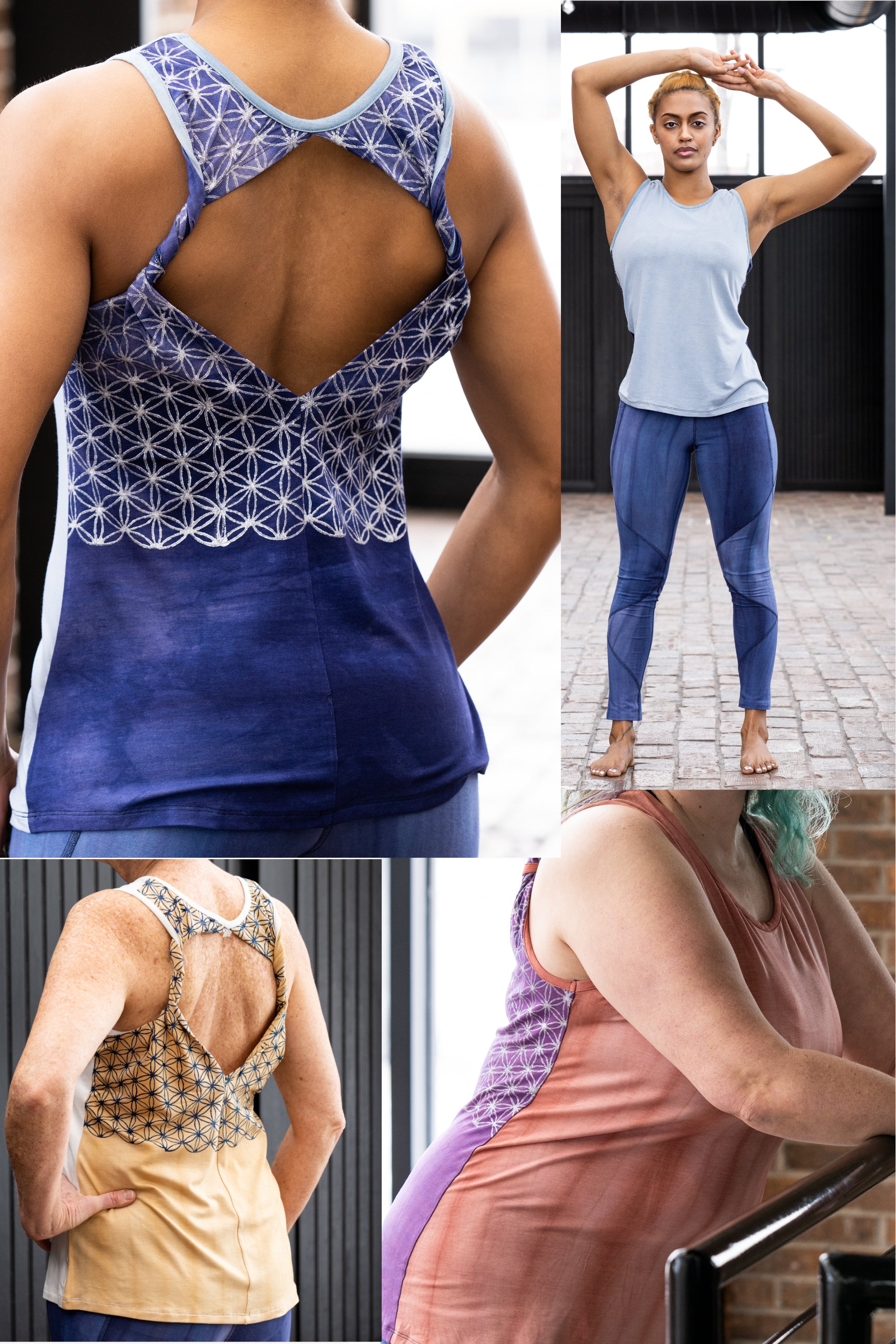 Crescendo Tank in Breeze & Indigo