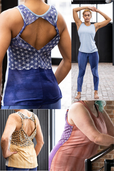 Crescendo Tank in Natural & Flax